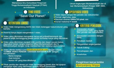 Ada Lomba Film Pendek Nih Buat Mahasiswa dan Siswa Muhammadiyah, Yuk Daftar!
