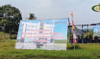Pembangunan Ponpes Muhammadiyah Wangon Masih Membutuhkan Donasi dari Dermawan