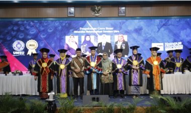 UMSU Kembali Kukuhkan Empat Guru Besar, Ini Pesan Haedar Nashir