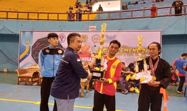 Tapak Suci Unismuh Makassar Raih Juara Umum Kejuaraan Pencak Silat Makassar Championship II