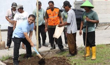 Tingkatan Ruang Terbuka Hijau, UMP-Pemerintah Kabupaten Banyumas Tanam Pohon di Jalan Raya Bojongsari