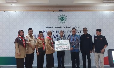 Lazismu Terima Bantuan Kemanusiaan untuk Palestina dari Yayasan Masjid Panglima Besar Soedirman