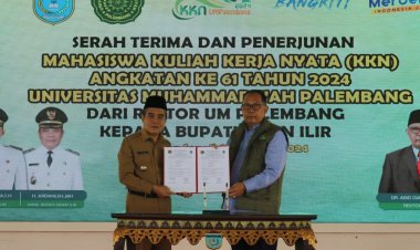 Lepas Mahasiswa KKN, Rektor UM Palembang Ingatkan Hindari Perbuatan Tercela