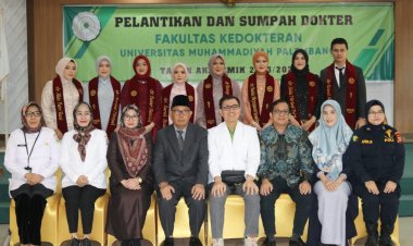 Fakultas Kedokteran UM Palembang Lantik dan Sumpah Delapan Dokter Baru