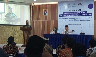 MPI dan LP2 PP Muhammadiyah Adakan Workshop Produksi Siaran tvMu bagi Pesantren