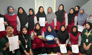 Mahasiswa KKN UMP Berikan Pelatihan Pembuatan Mie dari Bayam di Desa Wonokampir Wonosobo