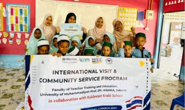 PG PAUD Uhamka Lakukan Pengabdian Masyarakat Internasional di Kuldeesak Krabi School Thailand