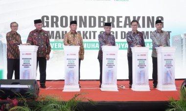 Haedar Nashir Resmikan At Ta’awun Tower dan Lakukan Peletakan Batu Pertama RS Gigi dan Mulut UM Surabaya