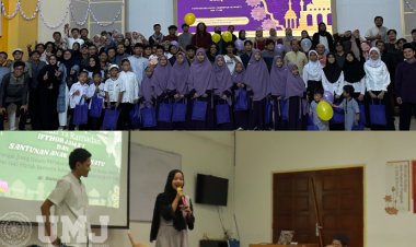 Mahasiswa Fakultas Teknik UMJ Salurkan Santunan kepada Anak Yatim