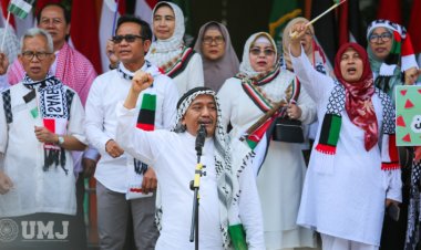 Gelar Aksi Bela Palestina, Rektor UMJ: Sudahilah Sikap Kemunafikan Barat Itu
