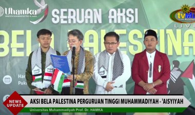 Aksi Bela Palestina, Civitas Academica Uhamka Lakukan Longmarch