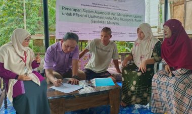 Tim Unismuh Makassar dan Universiti Malaysia Sabah Terapkan Teknologi Aquaponik di Sandakan