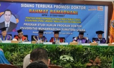 Program Doktor Hukum Pascasarjana UMSU Gelar Sidang Terbuka Promosi Doktor Perdana