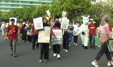 Ramaikan Car Free Day Jakarta, Lazismu Gemakan Qurbanmu