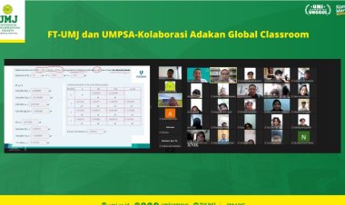 Prodi Teknik Kimia UMJ dan UMPSA Adakan Kuliah Tamu Global Classrom