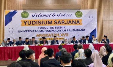 Fakultas Teknik UM Palembang Gelar Yudisium Angkatan ke-XVII