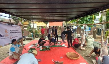 Bahagiakan Sesama, Lazismu Bagikan Hewan Qurban di Daerah Terluar Bogor