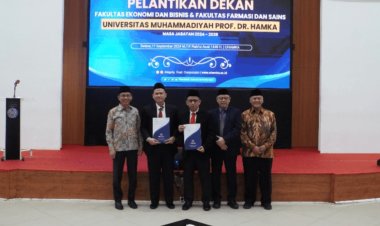 Uhamka Gelar Pelantikan Dekan Fakultas Ekonomi dan Bisnis dan Fakultas Farmasi Sains Periode 2024-2028