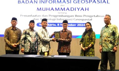 Tunjang Kemajuan Persyarikatan, Muhammadiyah Jalin Kerja Sama dengan Badan Informasi Geospasial