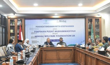 PP Muhammadiyah Teken MoU dengan Minhaj Welfare Foundation UK Terkait Pendidikan dan Riset