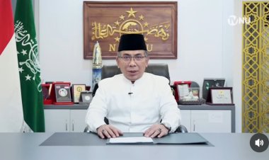 Ketua Umum PBNU Sampaikan Selamat Sidang Tanwir dan Resepsi Milad Muhammadiyah ke-112