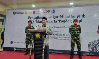 Gelar Tasyakuran Milad ke-38, RSIJ Pondok Kopi Diingatkan agar Tangguh dan Lincah Hadapi Era Disrupsi