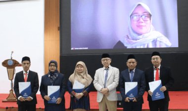 Uhamka Lantik Wakil Dekan Fakultas Ekonomi dan Bisnis serta Fakultas Farmasi dan Sains Periode 2025-2029