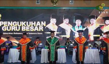 UMSU Tambah Lima Guru Besar dari Berbagai Bidang Kepakaran