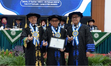 Uhamka Kukuhkan Zulpahmi sebagai Guru Besar bidang Ilmu Akuntansi Syariah