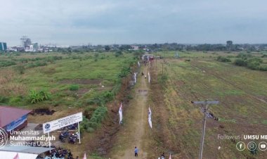 Panitia Muktamar ke-49 Tanam Ratusan Pohon Durian di Sekitar Area Kampus Baru UMSU