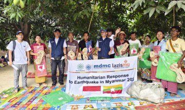 Tiba di Myanmar, Tim Kemanusiaan Muhammadiyah Salurkan Bantuan di Beberapa Lokasi