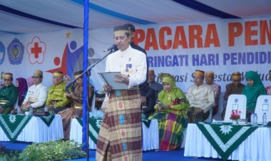 Ratusan Dosen Berkumpul di Unismuh Makassar Ikuti Upacara Hardiknas LLDikti Wilayah IX