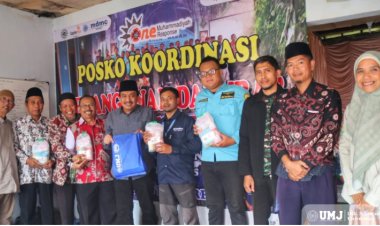 Longsor di Brebes, Rektor UMJ Tinjau Lokasi dan Salurkan Bantuan