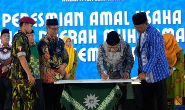 Haedar Nashir Resmikan Lima Amal Usaha Baru PDM Kabupaten Semarang