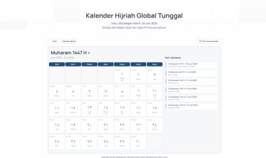 Akses Kalender Hijriah Global Tunggal Bisa Lewat Website dan Aplikasi, Ini Caranya