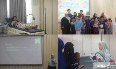 Tim Bantuan Medis FKK UMJ Adakan Cek Kesehatan Gratis dan Sunat Massal
