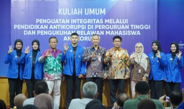 Bentuk Generasi Berintegritas, UMP-KPK Kukuhkan Relawan Mahasiswa Anti Korupsi