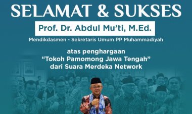Abdul Mu'ti Terima Penghargaan Tokoh Pamomong Jawa Tengah