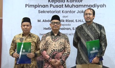 Serah Terima Jabatan,  Hefinal Chairan Resmi Jabat Kepala Kantor PP Muhammadiyah Jakarta