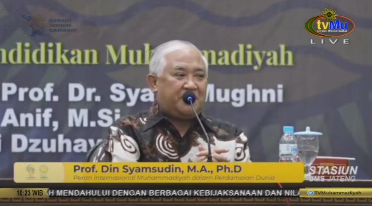 Tantangan dan Peluang Muhammadiyah maupun Islam Menurut Din Syamsuddin