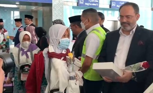 Jamaah Asal Indonesia Jadi Jamaah Haji yang Pertama Datang ke Arab Saudi