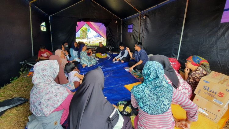 Relawan Muhammadiyah Berikan Pendampingan Psikososial Kepada Penyintas Gempa Cianjur