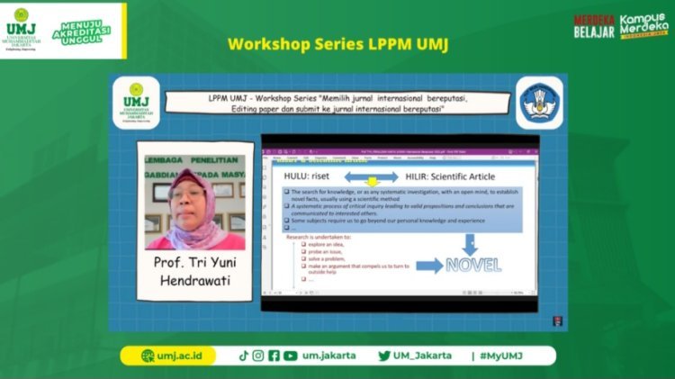 LPPM UMJ Tingkatkan Jumlah Publikasi IImiah Jurnal Internasional Bereputasi dengan Gelar Workshop bagi Dosen
