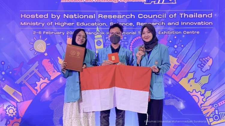 Bangga! Tim Mahasiswa UMS Torehkan Prestasi di Ajang 'Thailand Inventors Day 2023'