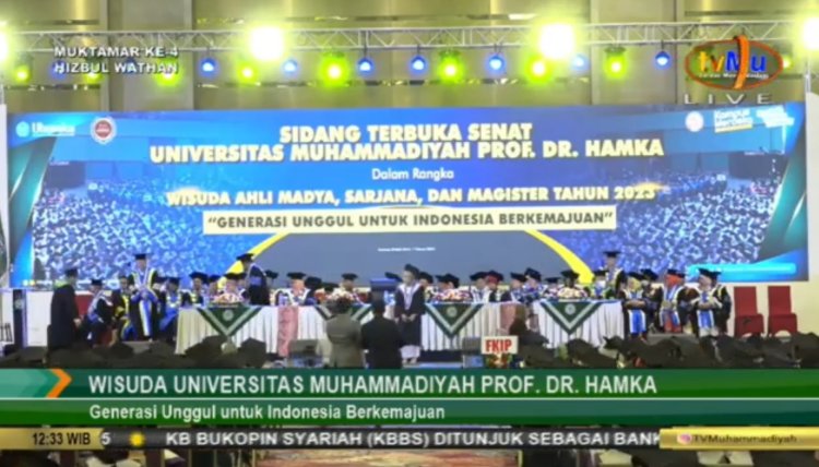 Uhamka Gelar Wisuda Magister, Sarjana dan Ahli Madya 2023 bagi 3.138 Lulusan