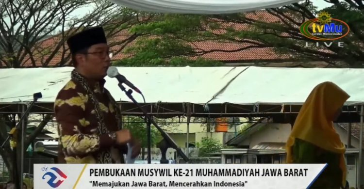 Ridwan Kamil Ucapkan Selamat atas Terselenggaranya Musywil Muhammadiyah Jabar ke-21