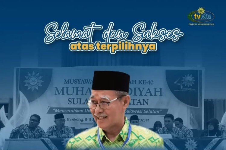 Ambo Asse Terpilih Kembali Jadi Ketua Muhammadiyah Sulsel