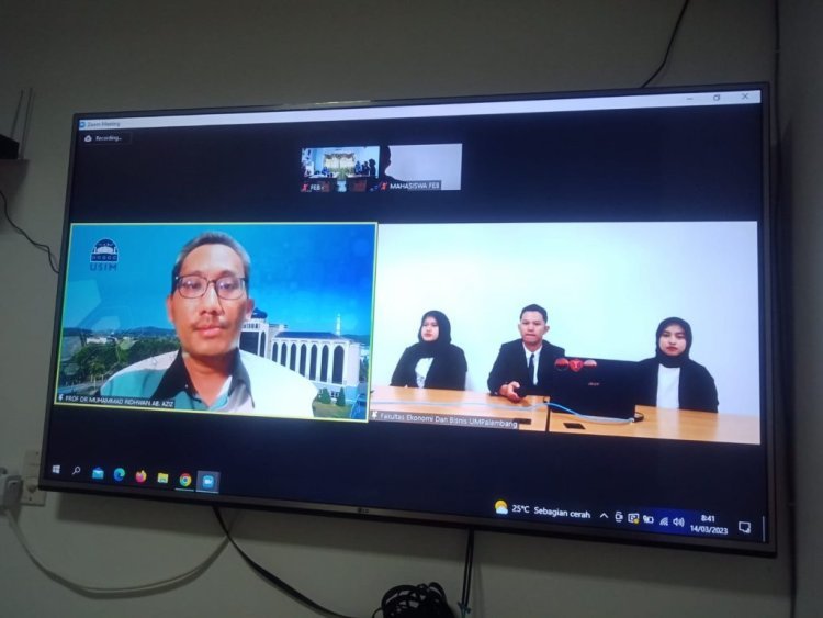 Dosen Universiti Sains Islam Malaysia Jadi Penguji Sidang Skripsi Mahasiswa UM Palembang