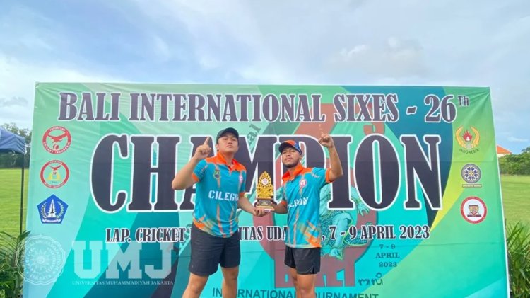 Dua Mahasiswa UMJ Raih Juara di Ajang Internasional Cricket