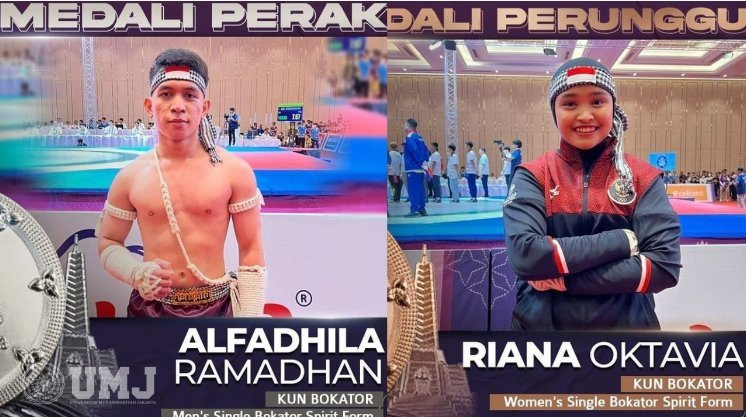 Dua Mahasiswa UMJ Sumbang Medali untuk Indonesia di SEA Games 2023